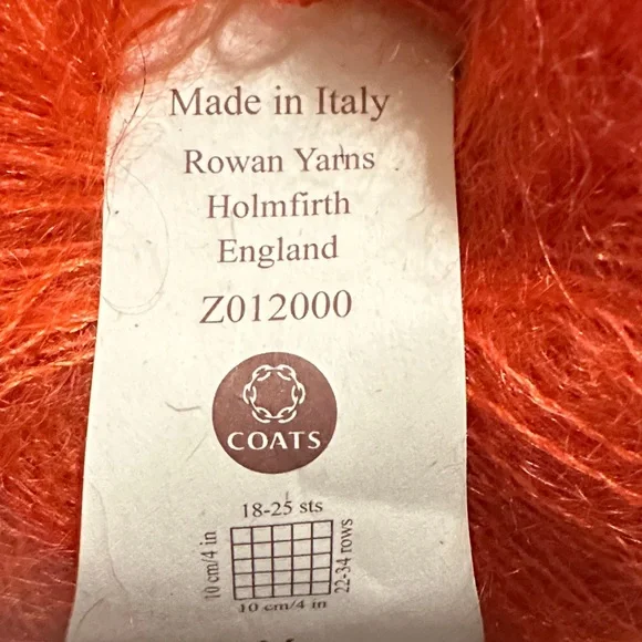 Rowan Kidsilk Haze Yarn in Vibrant Orange lot of 6 - Picture 3 of 6